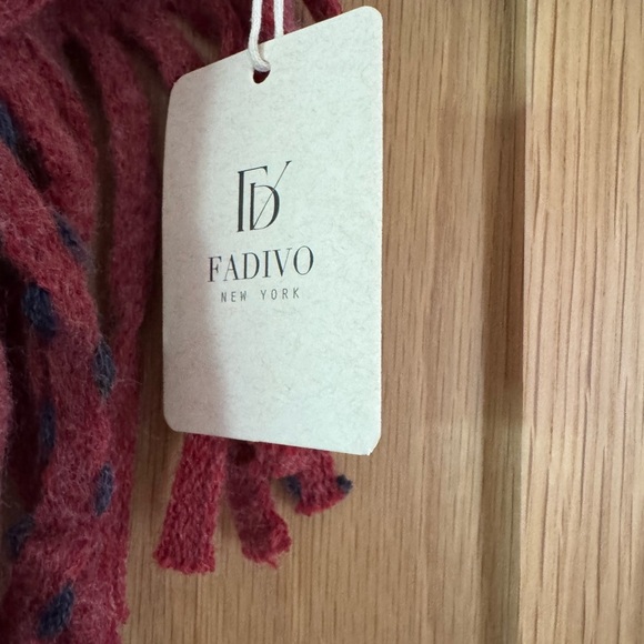 Elegant Blue and Red Women's Poncho Wrap - Picture 2 of 4